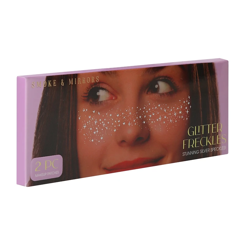 Smoke & Mirrors Silver Glitter Freckles Makeup Patches 2-Piece