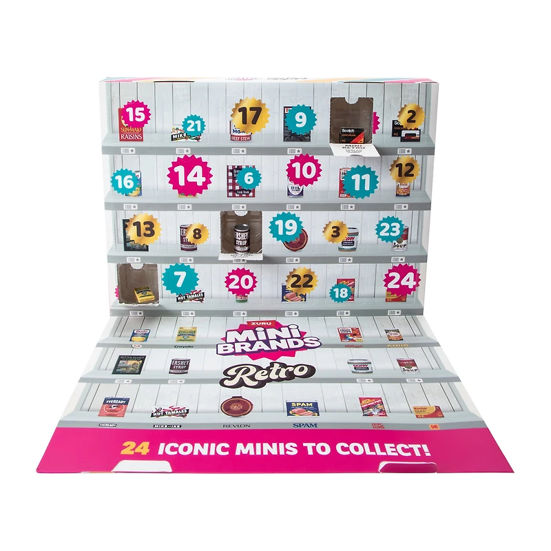 Zuru Mini Brands Retro Advent Calendar 24-Count 