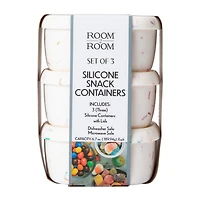 Silicone Snack Containers 3-Pack 6.7oz