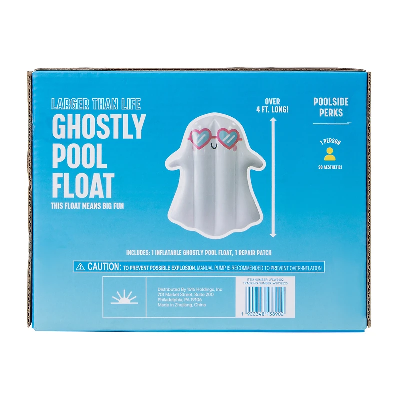 Ghost With Sunglasses Inflatable Pool Float
