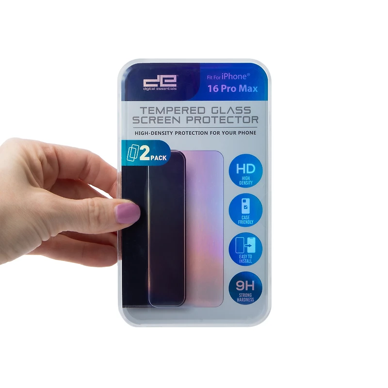 iPhone 16 Pro Max® Tempered Glass Screen Protector 2-Pack