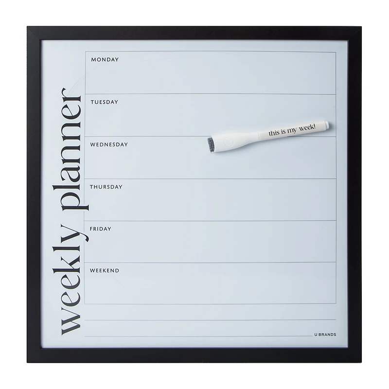 Framed Dry Erase Board 14in x