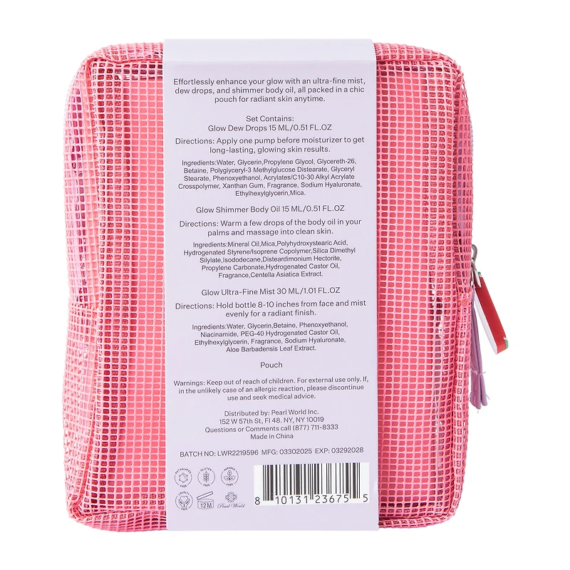 Dazzle & Glow Watermelon Scented Dewy Skin Kit 3-Pack