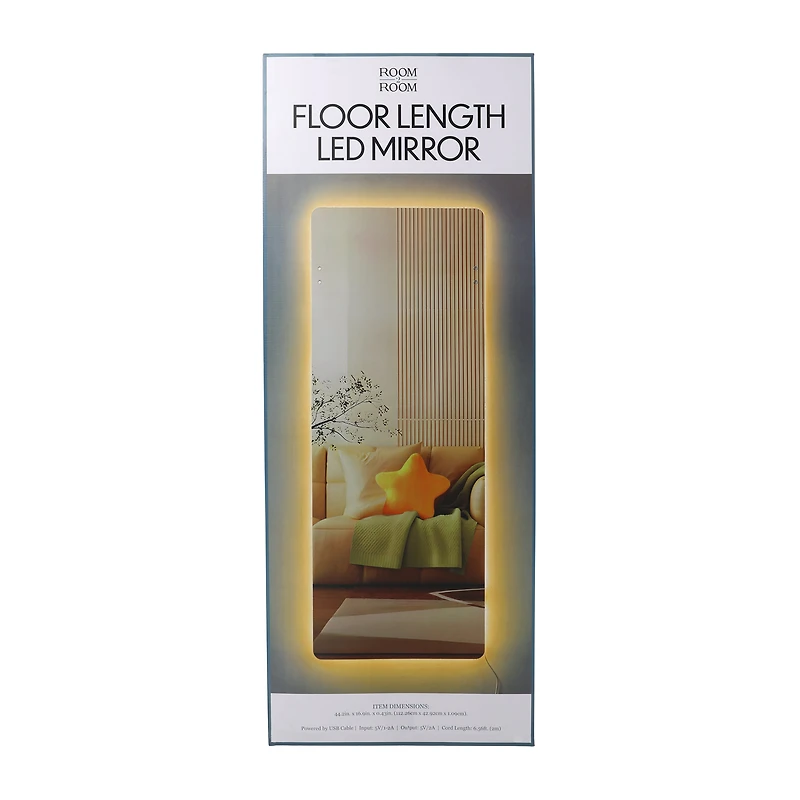 Floor Length LED Mirror