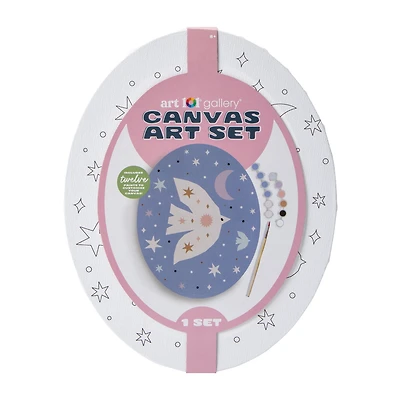Hanging Oval Canvas Art Set 8in x 10in