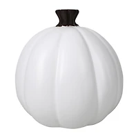 Halloween Flame Glow® White Pumpkin
