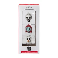 Disney Tim Burton's The Nightmare Before Christmas Mini Christmas Tree Ornaments 3-Pack