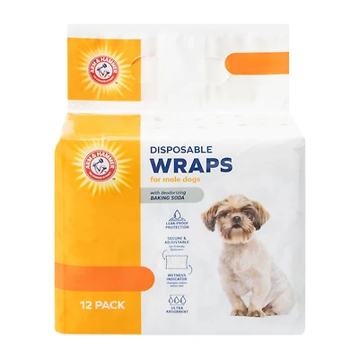 Arm & Hammer™ Small Male Dog Disposable Wraps 12-Pack