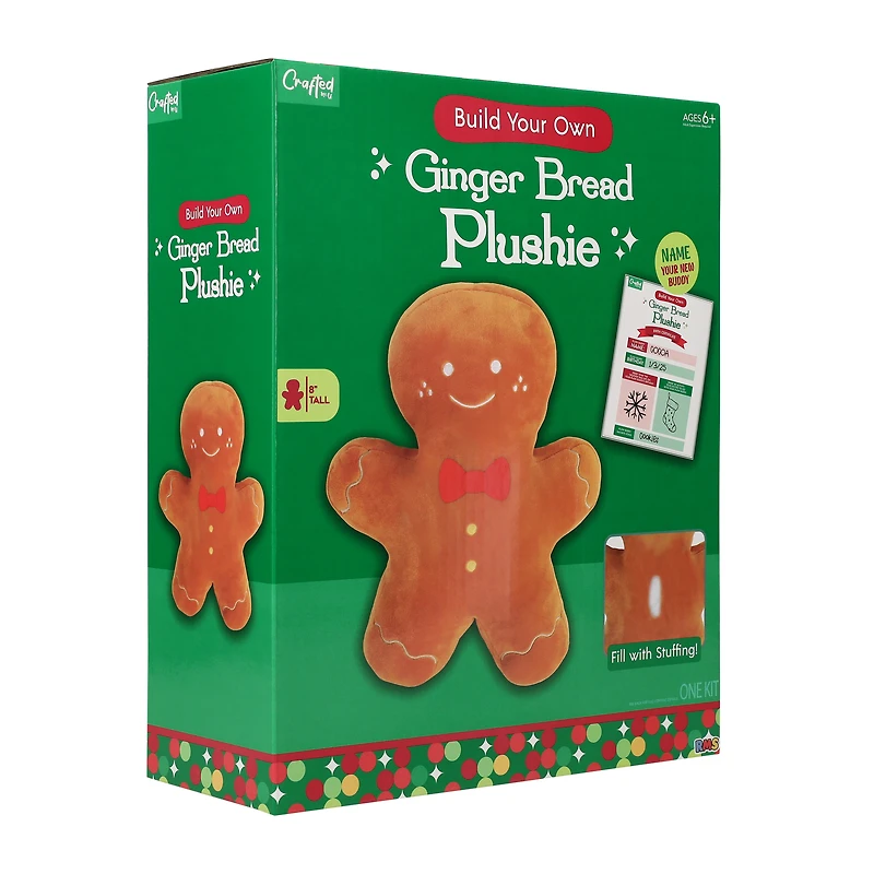 Crafted By: U Build Your Own Ginger Bread Plushie Kit