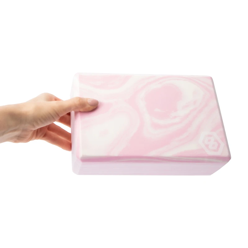 Series-8 Fitness™ Marble Print Yoga Block