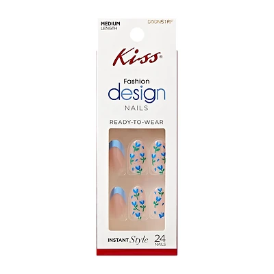 Kiss® Fashion Design Nails Long Length 24-Pack
