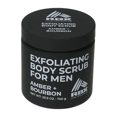 RBX Exfoliating Amber+Bourbon Body Scrub For Men 25.9oz