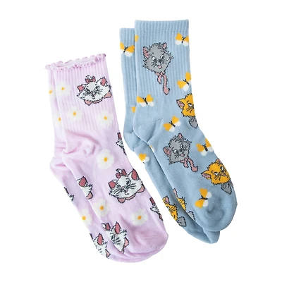 Branded Girls Mid-Crew Socks 2-Pack