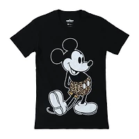 Disney Mickey And Friends Leopard Print Graphic Tee