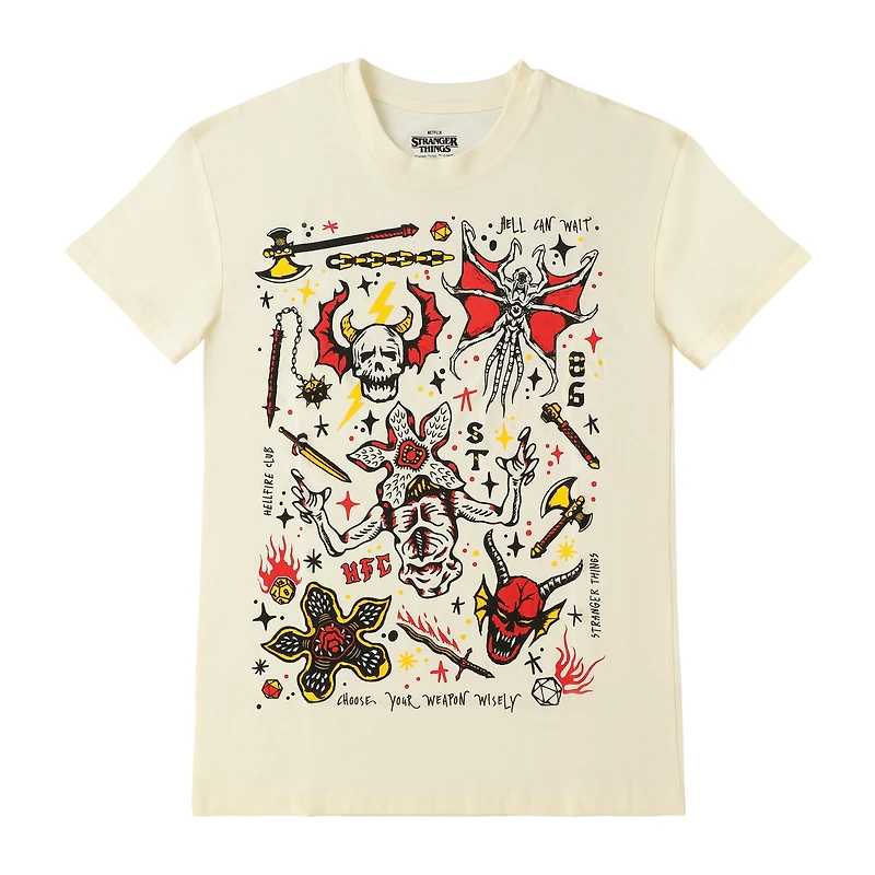 Netflix Stranger Things Collage Graphic Tee