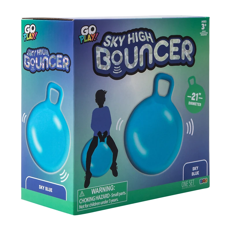 Sky High inflatable Bouncer Toy With Handle 21in