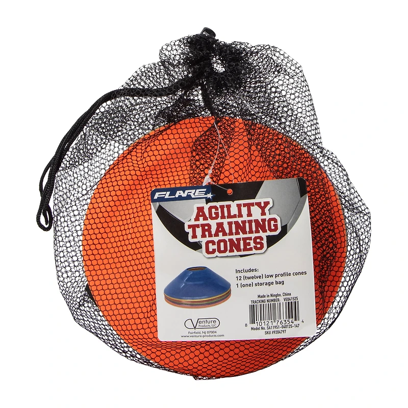 Agility Training Cones 12-Pcs