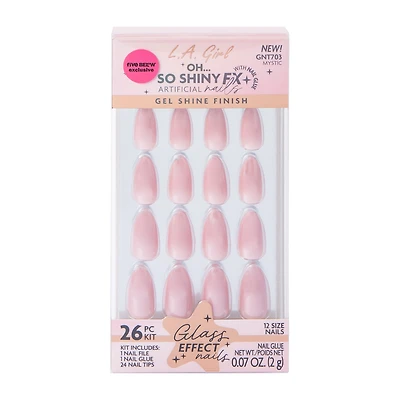 L.A. Girl Oh… So Shiny Fx Mystic Glass Effect Nails Kit 26-Pcs