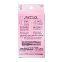 L.A. Girl Fave Mirror French Tip Luxe Shine Nails Kit 28-Pcs