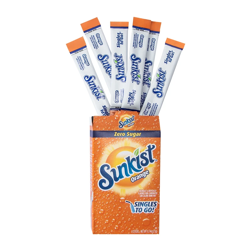 Sunkist® Orange Zero Sugar Drink Mix 0.74oz