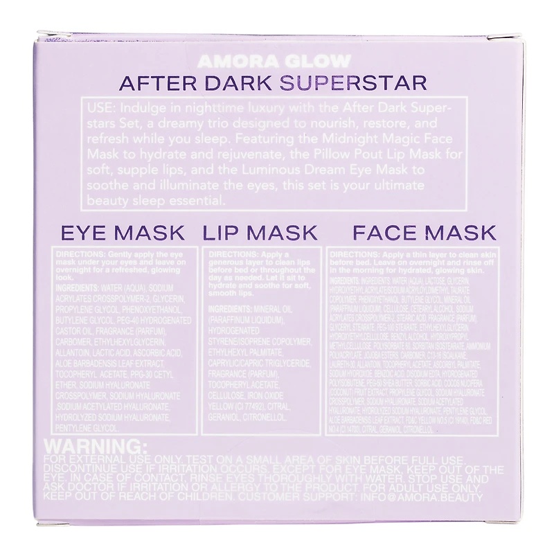 Amora Glow After Dark Superstar 3-Set