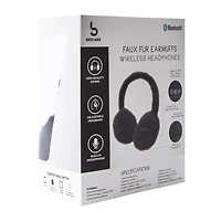 Bass Jaxx™ Faux Fur Earmuffs Wireless Headphones