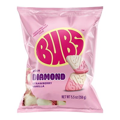 Bubs® Sour Diamond Strawberry Vanilla