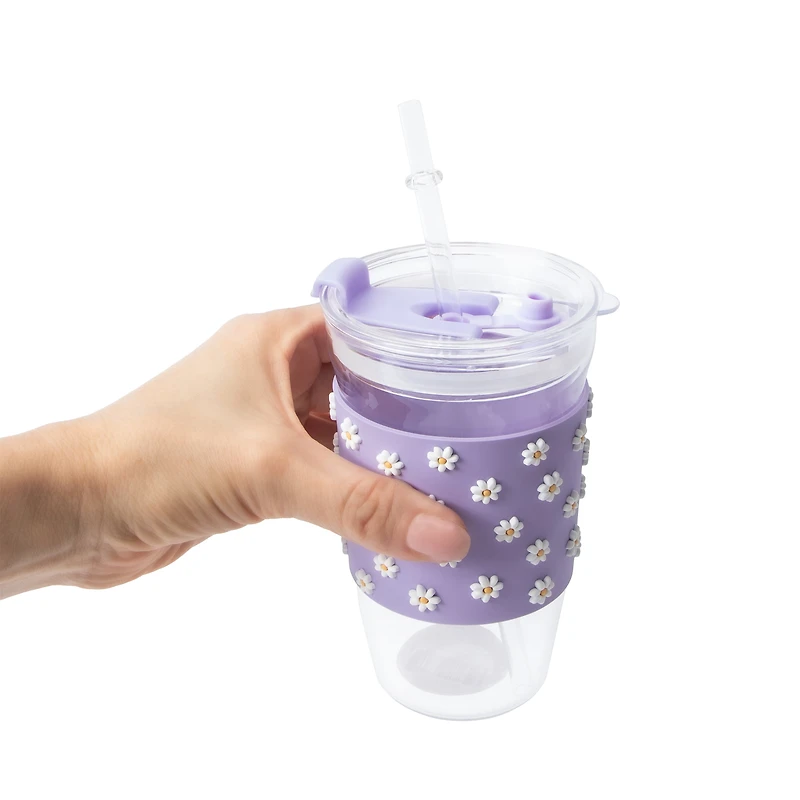 Ciao Glass Tumbler With Straw