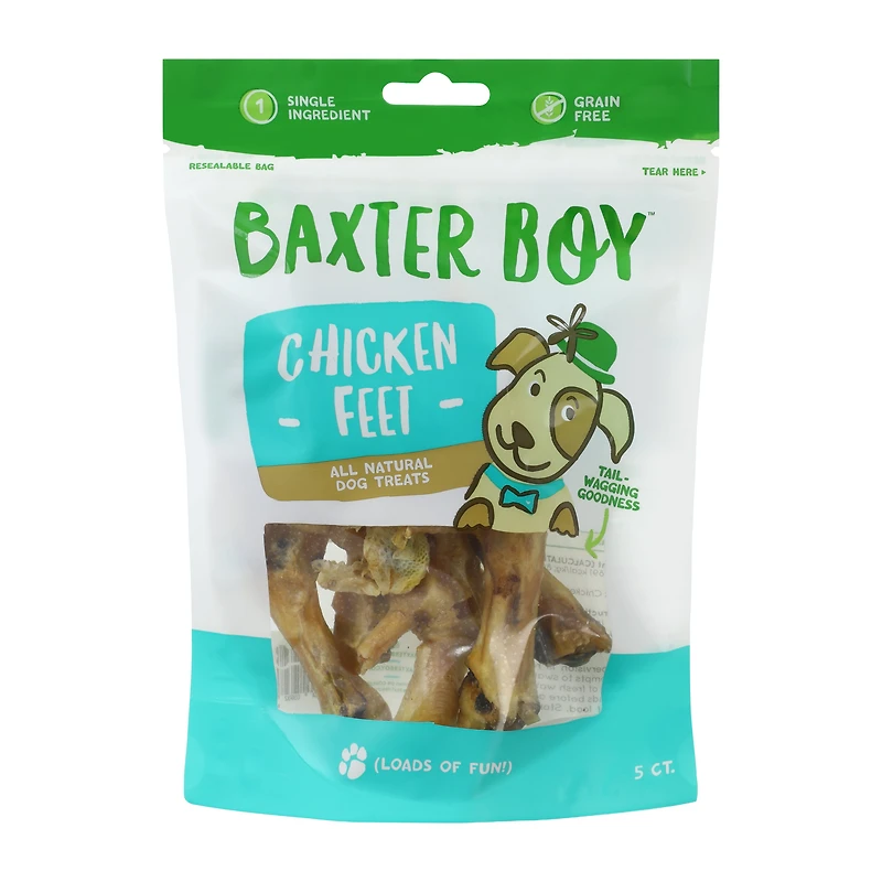 Baxter Boy™ Chicken Feet Dog Treats 5-Pack