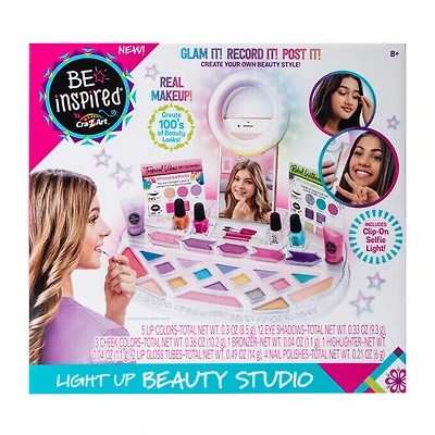 Be Inspired® By Cra-Z-Art® Light Up Beauty Studio Kit