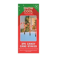 Christmas Candy Cane Stakes 3-Pack