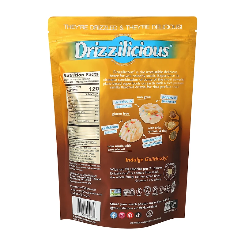 Drizzilicious® Birthday Cake Bites 4oz