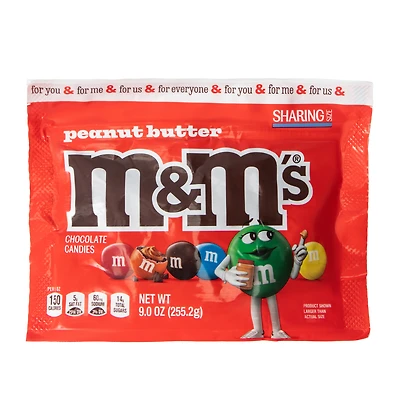 M&M's® Peanut Butter Sharing Size Chocolate Candies 9oz