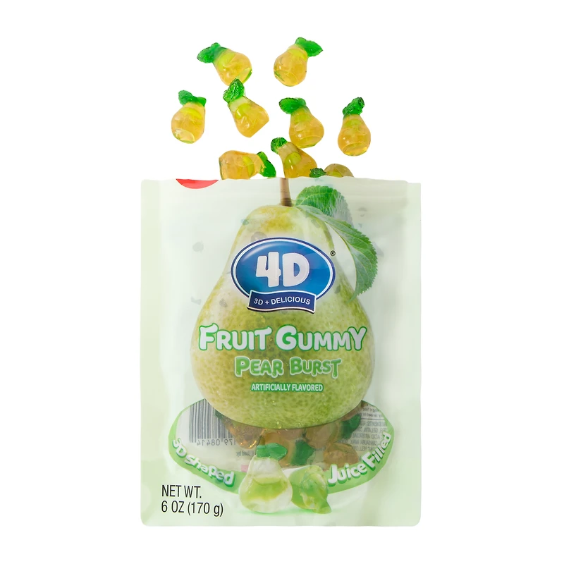 Amos® 4D® Pear Burst Fruit Gummy 6oz