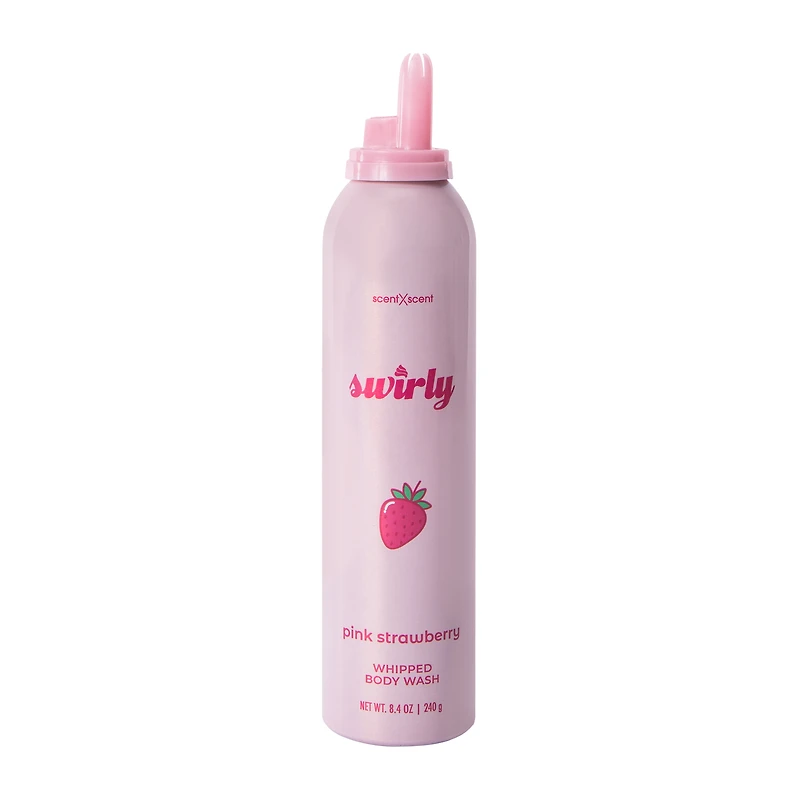 Swirly Pink Strawberry Whipped Body Wash 8.4oz