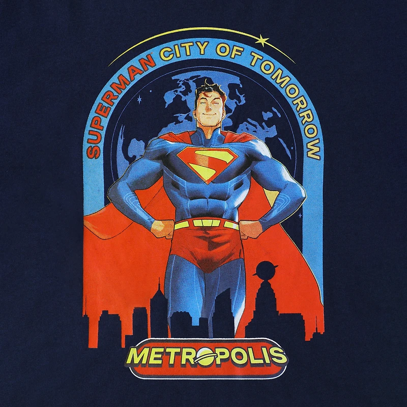 Kids Superman City Of Tomorrow Metropolis Graphic Tee
