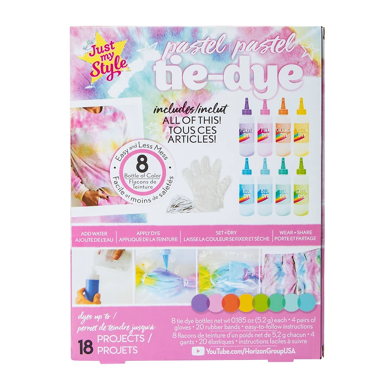 Just My Style® Pastel Tie Dye Set 32-Pc