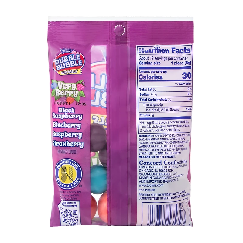 Dubble Bubble® Very Berry Gumballs 3.3oz