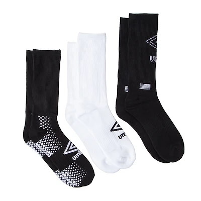 Young Mens Umbro Preformance Crews 3-Pairs