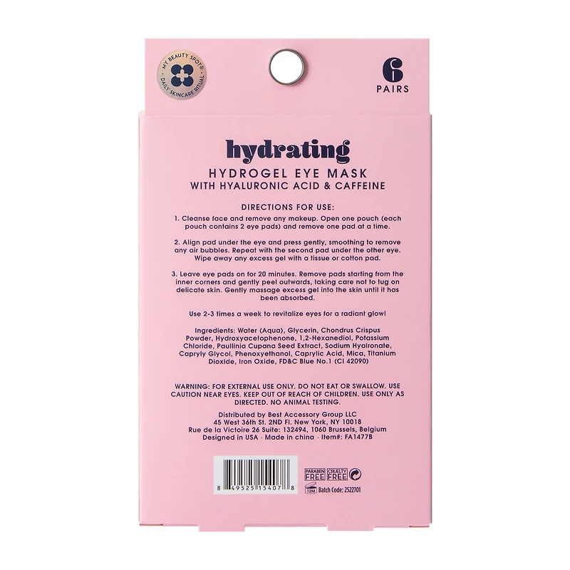 Fresh Skin By My Beauty Spot® Hydrogel Eye Mask 6-Pairs