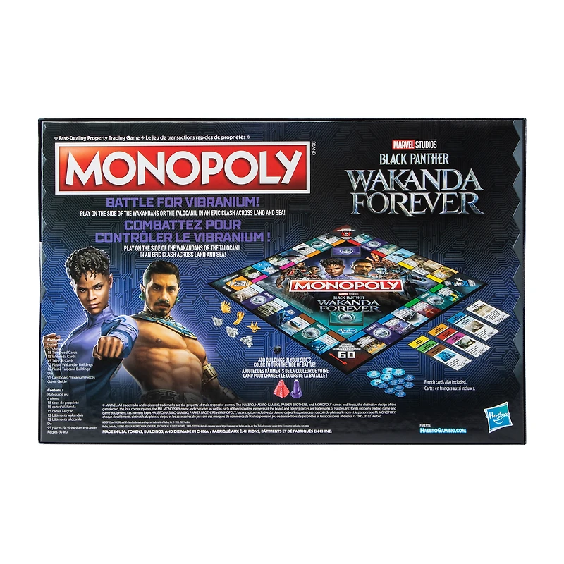 Monopoly Marvel Black Panther Wakanda Forever Edition Game