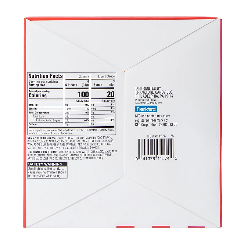 KFC™ Gummy Fried Chicken Candy Bowl Meal 7.1oz