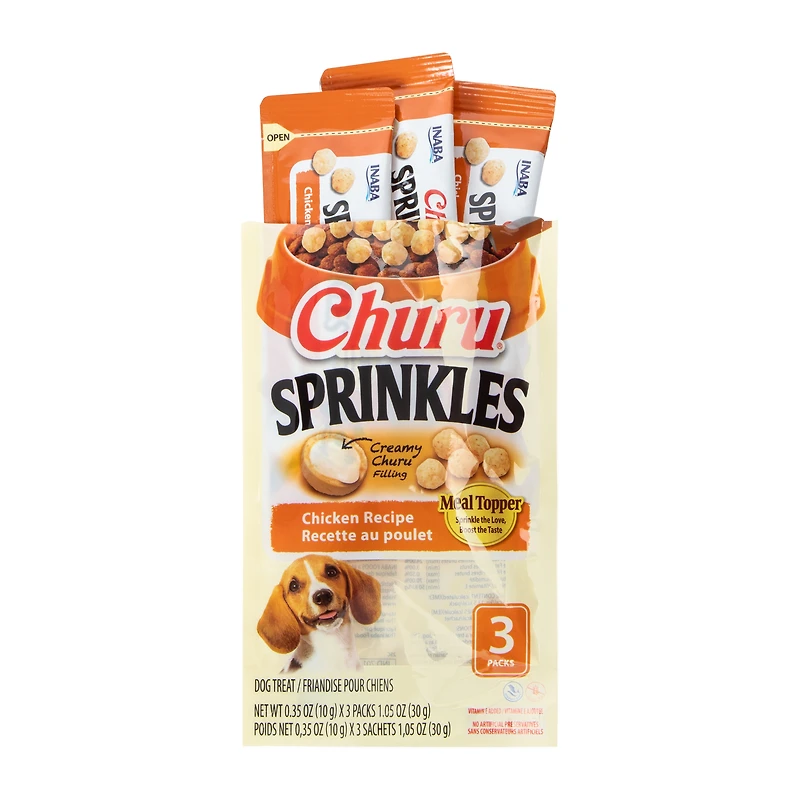 Churu® Sprinkles Chicken Recipe Dog Treat 3-Pack