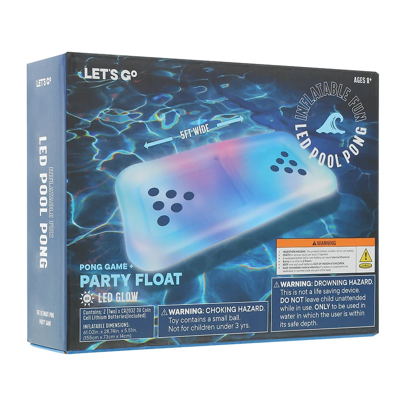 LED Pong Game + Party Float