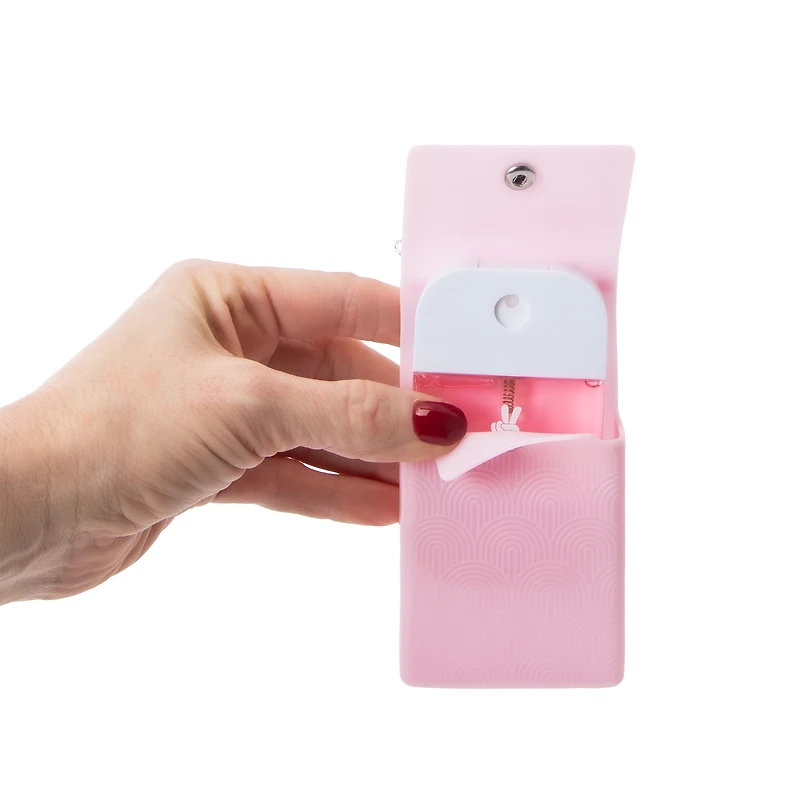 Fresh Feels Cotton Candy Hand Sanitizer Mist With Holder 1.18oz