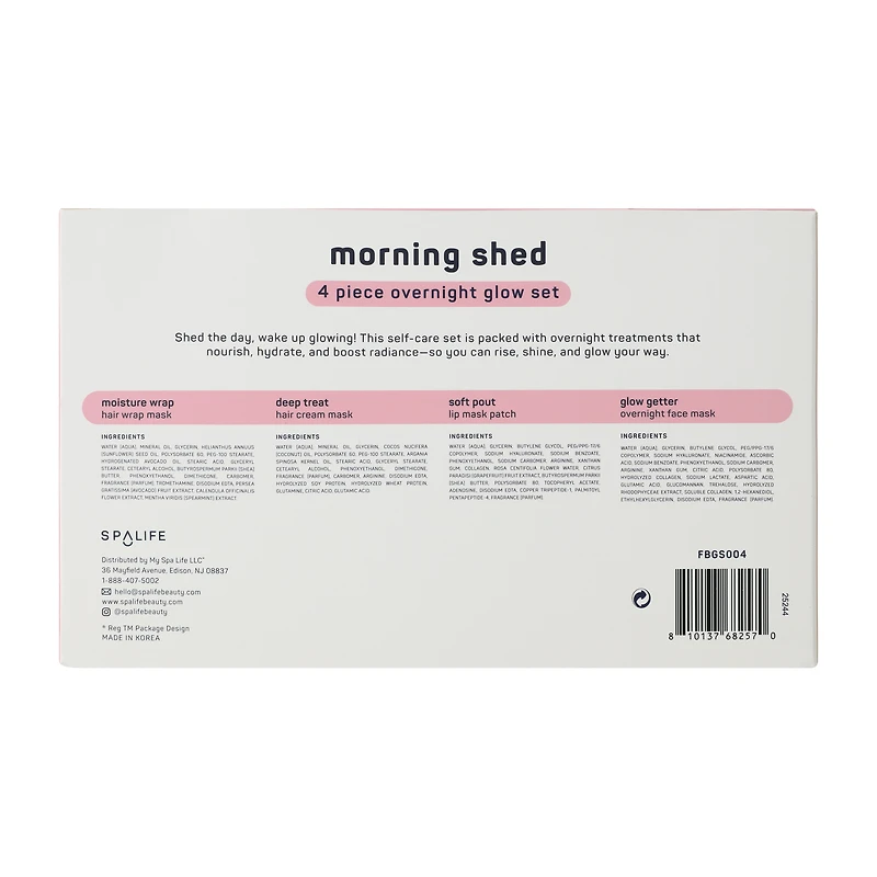 Spalife Morning Shed Overnight Glow Set 4-Pack 2.5oz