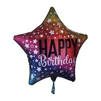INFLATED Happy Birthday Star Party Balloon