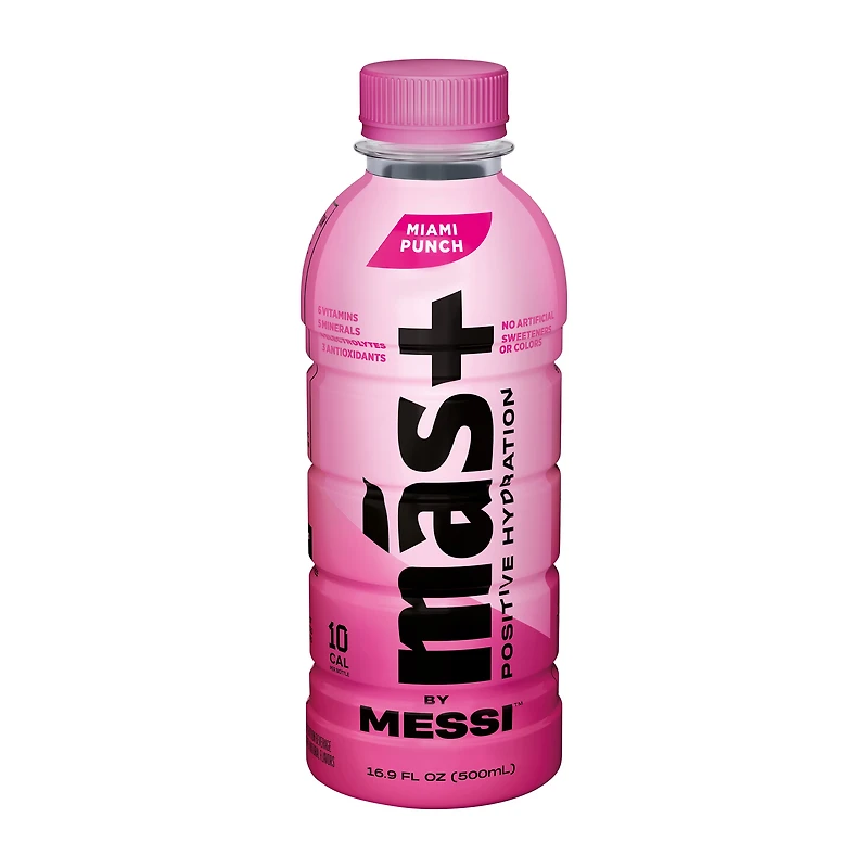Más+ By Messi™ Miami Punch Hydration Drink 16.9oz