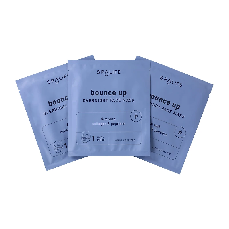 Spalife Bounce Up Overnight Face Masks 3-Pack