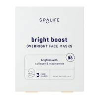 Spalife Bright Boost Overnight Face Masks 3-Pack